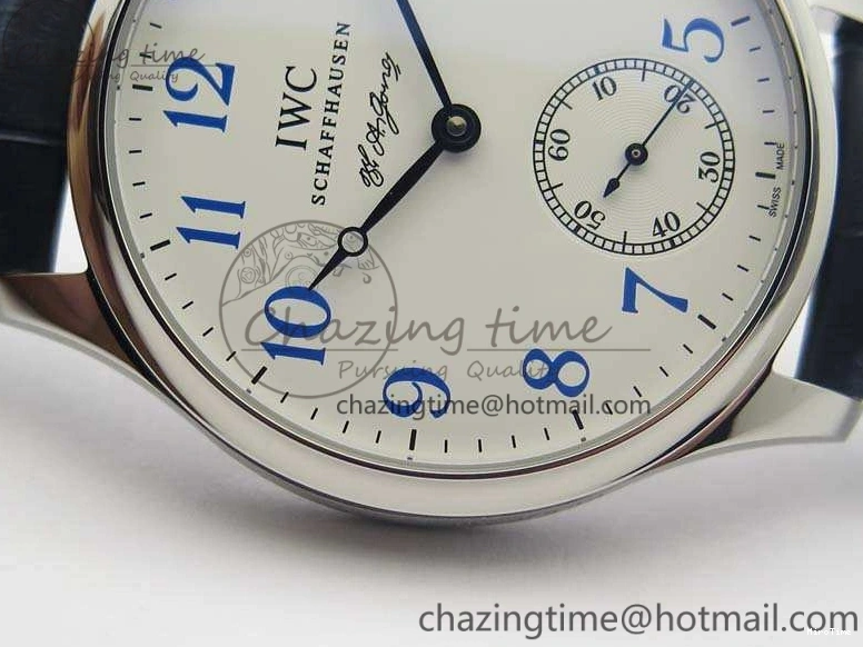 MIROTIME 0701 Portuguese Fa Jones IW544203 SS GSF 1:1 Best Edition White Dial On Leather Strap Trendsetting 7235